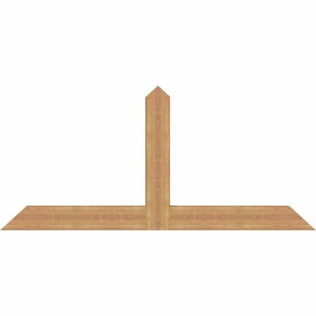Ekena Millwork Portland Timber Gable Bracket, Western Red Cedar, 72"W x 33"H x 3 1/2"D x 5 1/2"F, 11/12 Pitch GBW072X33X0406POR00SWR